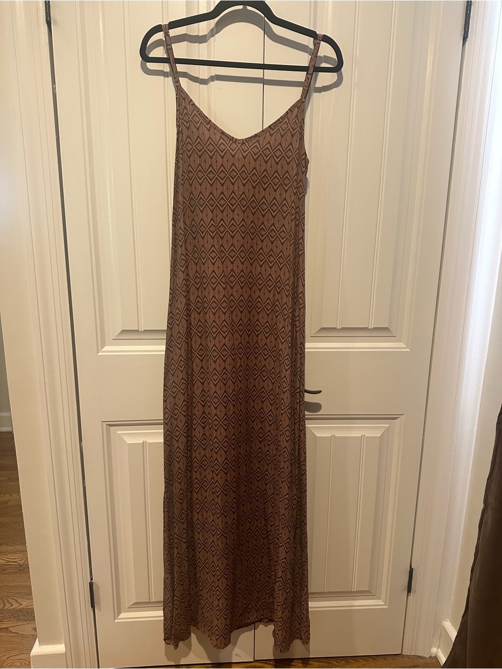 Flynn Skye Mauve Geometric Slip Maxi Dress